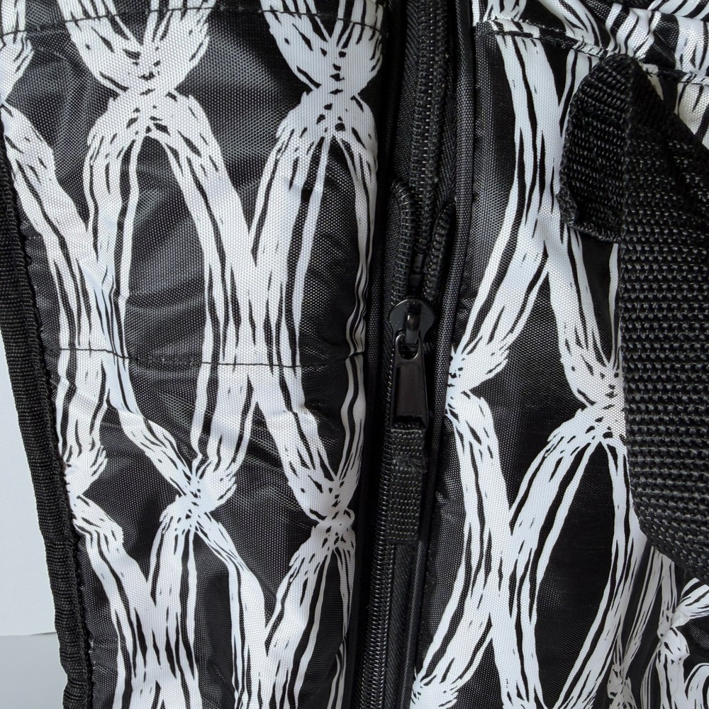 Thirty-One On The Double Chill Thermal Set Insulated Cooler Black White Monogram - Picture 4 of 12